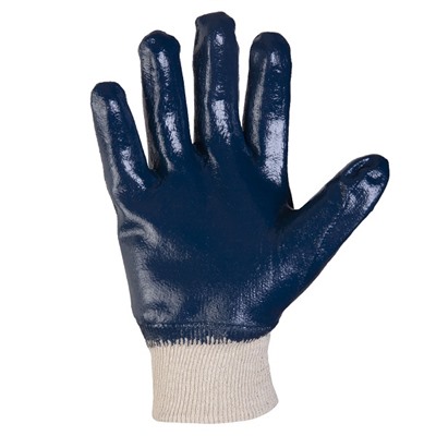 Перчатки c полным нитрильным покрытием Jeta Safety JN065 синие