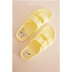 Sandalias inyectadas amarillo Snoopy