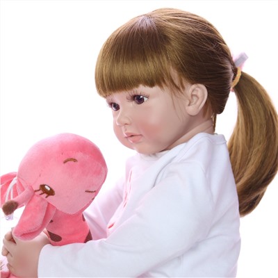 Кукла реборн, подарок для девочки, оригинал, реалистичная, с игрушкой, бутылочкой и соской, мягкое тело