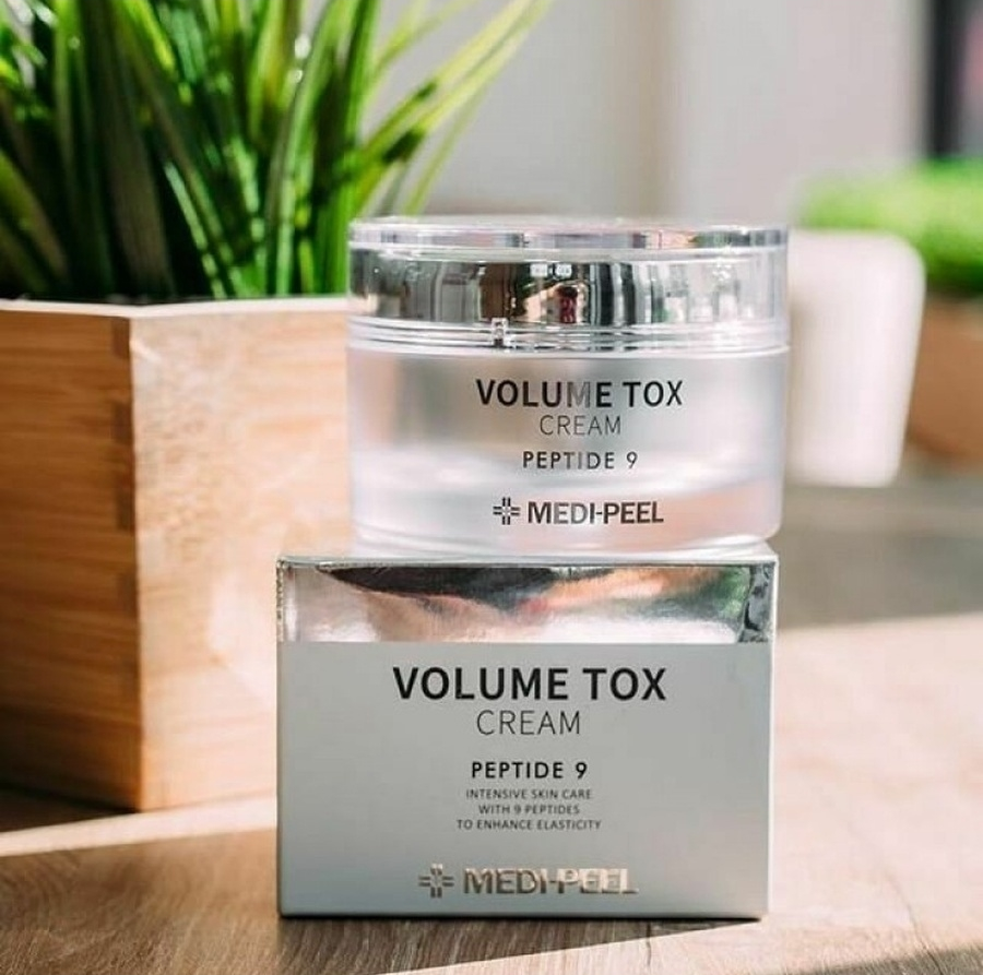 Корейский крем с пептидами. Volume Tox Cream Peptide 9 Medi-Peel. Крем с пептидами Medi-Peel Volume Tox Cream Peptide 9. Омолаживающий крем с пептидами Medi-Peel Volume Tox Cream Peptide 9, 50 гр. Омолаживающий крем с пептидами #MEDIPEEL Volume Tox Cream Peptide 9, 50 мл.