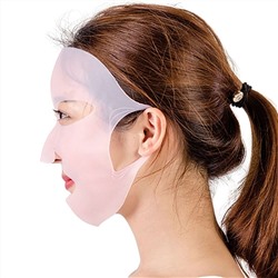 Kristaller Многоразовая силиконовая маска для лица KG-020, розовый