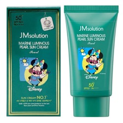 Jmsolution Увлажняющий солнцезащитный крем с жемчугом SPF50+/PA++++ / Marine Luminous Pearl Sun Cream Pearl Disney Mini, 50 мл
