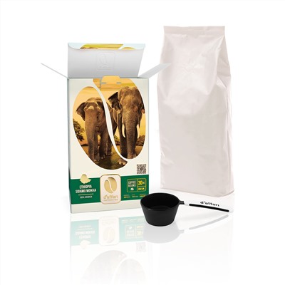 D'Affari Ethiopia Sidamo Mokka 850гр, кофе зерно жаренное,. картонная упаковка