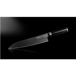 SM-0087B/K Нож кухонный "Samura Mo-V Stonewash" Гранд Шеф 240 мм, G-10