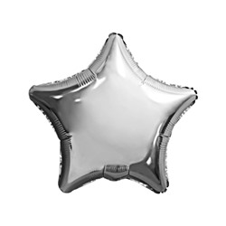 Шар Agura Звезда Серебро (19д, 48см, 25шт) 757529 *