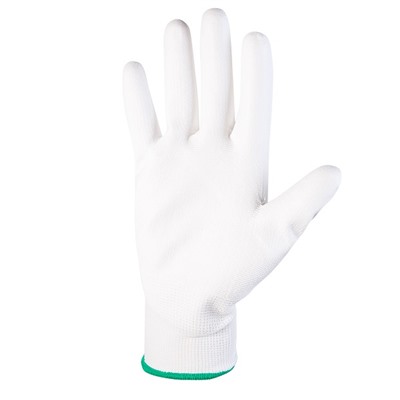 Перчатки защитные из полиэфира с полиуретановым покрытием Jeta Safety JP011w белые